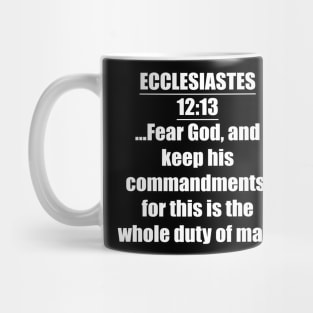 Ecclesiastes 12:13 King James Version Mug